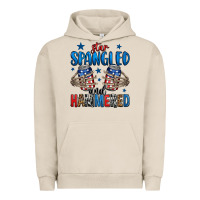 Pigment French Oak star spangled and hammered skeleton hand Urban Hoodie - Jasminsmagicworld