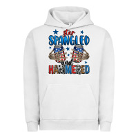 Pigment Lunar Rock star spangled and hammered skeleton hand Urban Hoodie - Jasminsmagicworld