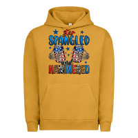 Pigment Peanut Butter star spangled and hammered skeleton hand Urban Hoodie - Jasminsmagicworld