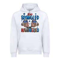White star spangled and hammered skeleton hand Urban Hoodie - Jasminsmagicworld