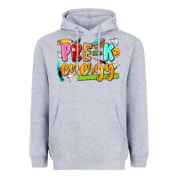Heather Grey pre k energy Heavyweight Hoodie - texasbilliewilder