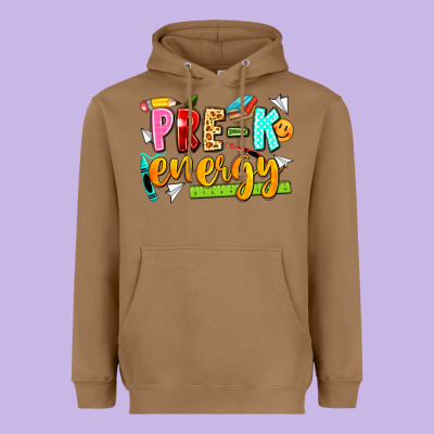 Pre K Energy Heavyweight Hoodie Designed By Texasbilliewilder