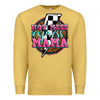 Antique Gold hot mess express mama Premium Sweatshirt - Zillion Design Studio