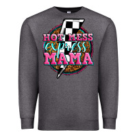 Charcoal Heather hot mess express mama Premium Sweatshirt - Zillion Design Studio