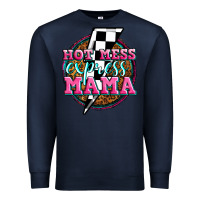 Navy hot mess express mama Premium Sweatshirt - Zillion Design Studio