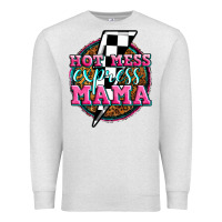 Oatmeal Heather hot mess express mama Premium Sweatshirt - Zillion Design Studio
