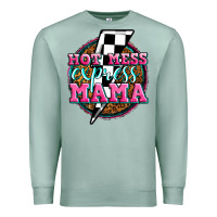Seafoam hot mess express mama Premium Sweatshirt - Zillion Design Studio