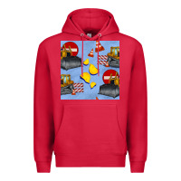 Cardinal bulldozer seamles pattern Premium Hoodie - BundleAndBundleShop