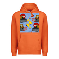 Carrot bulldozer seamles pattern Premium Hoodie - BundleAndBundleShop