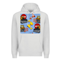 Dove Grey bulldozer seamles pattern Premium Hoodie - BundleAndBundleShop