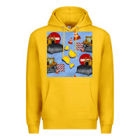 Lemon bulldozer seamles pattern Premium Hoodie - BundleAndBundleShop