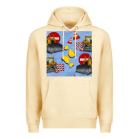 Pina Colada bulldozer seamles pattern Premium Hoodie - BundleAndBundleShop