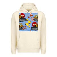 Sandshell bulldozer seamles pattern Premium Hoodie - BundleAndBundleShop