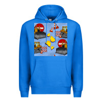 True Royal bulldozer seamles pattern Premium Hoodie - BundleAndBundleShop