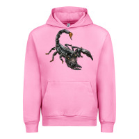 Fuchsia Pink scorpion Urban Hoodie - LillyAllenDesigns