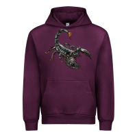 Mauve Wine scorpion Urban Hoodie - LillyAllenDesigns