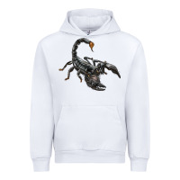 White scorpion Urban Hoodie - LillyAllenDesigns