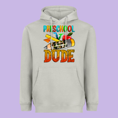 Preschool Dude Heavyweight Hoodie Designed By Texasbilliewilder