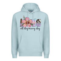 Blue Mist love all day every day Premium Hoodie - Artiststas