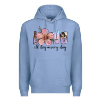 Colony Blue love all day every day Premium Hoodie - Artiststas