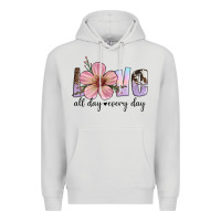 Dove Grey love all day every day Premium Hoodie - Artiststas