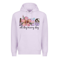 Lilac love all day every day Premium Hoodie - Artiststas