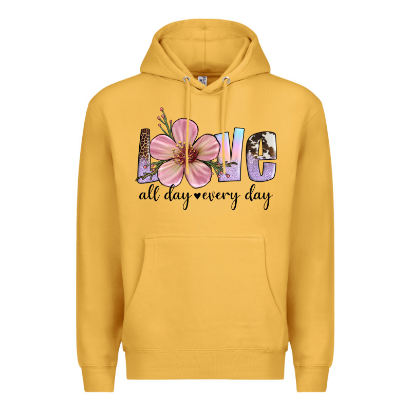 Love All Day Every Day Premium Hoodie by Artiststas | Teevron