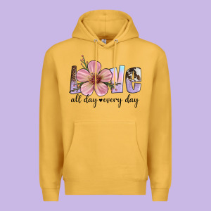 Love All Day Every Day Premium Hoodie Designed By Artiststas