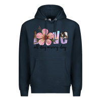 Navy love all day every day Premium Hoodie - Artiststas