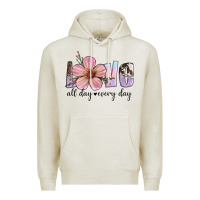 Oatmeal Heather love all day every day Premium Hoodie - Artiststas