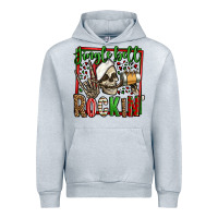 Heather Grey jingle bell rockin skeleton christmas Urban Hoodie - Jasminsmagicworld