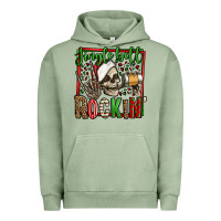 Pigment Oil Green jingle bell rockin skeleton christmas Urban Hoodie - Jasminsmagicworld