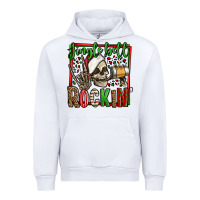 White jingle bell rockin skeleton christmas Urban Hoodie - Jasminsmagicworld