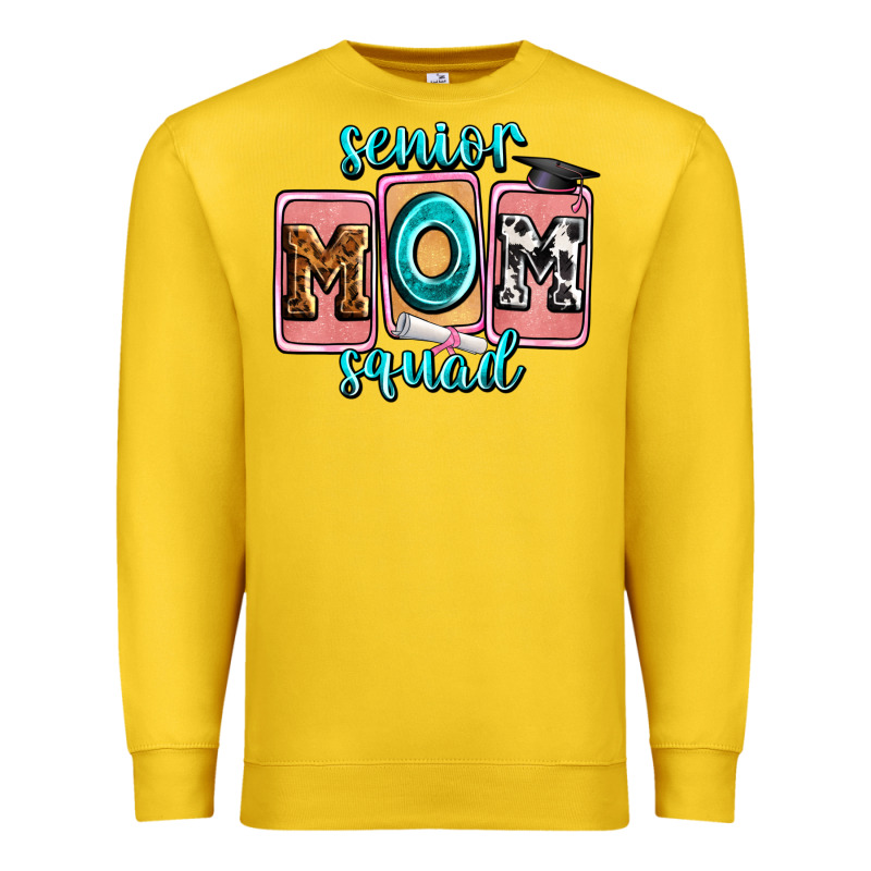 Senior Mom Squad Premium Sweatshirt by Zillion Design Studio | Teevron