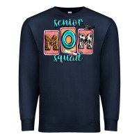 Navy senior mom squad Premium Sweatshirt - Zillion Design Studio