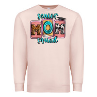 Pale Pink senior mom squad Premium Sweatshirt - Zillion Design Studio
