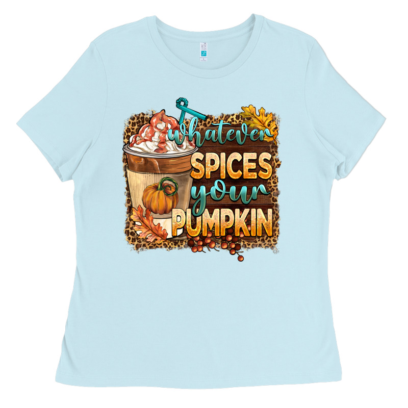 Whatever Spıces Your Pumpkin Ladies Tee by BarkalooDesign | Teevron
