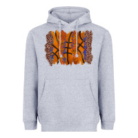 Heather Grey basketball brushstroke Heavyweight Hoodie - Zillion Design Studio