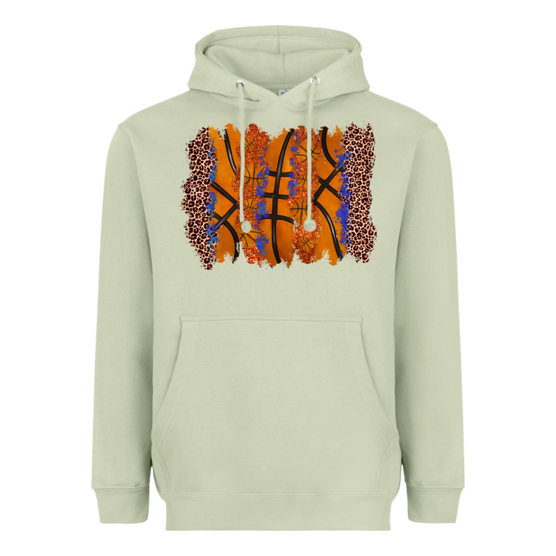 Basketball Brushstroke Heavyweight Hoodie by Zillion Design Studio | Teevron