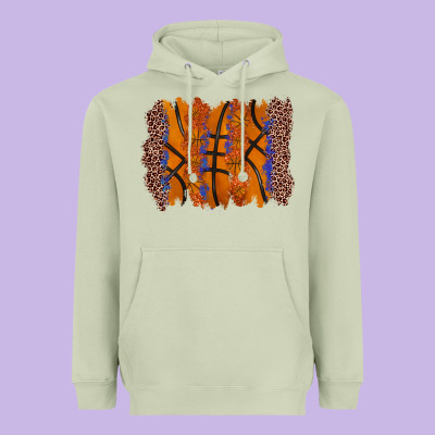Basketball Brushstroke Heavyweight Hoodie Designed By Zillion Design Studio