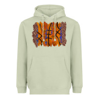 Matcha basketball brushstroke Heavyweight Hoodie - Zillion Design Studio