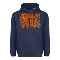 Navy basketball brushstroke Heavyweight Hoodie - Zillion Design Studio