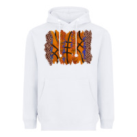 White basketball brushstroke Heavyweight Hoodie - Zillion Design Studio