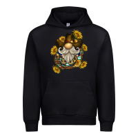 Black cowboy gnome sunflower rope Urban Hoodie - BarkalooDesign