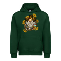 Forest Green cowboy gnome sunflower rope Urban Hoodie - BarkalooDesign