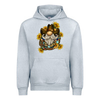 Heather Grey cowboy gnome sunflower rope Urban Hoodie - BarkalooDesign