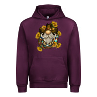 Mauve Wine cowboy gnome sunflower rope Urban Hoodie - BarkalooDesign