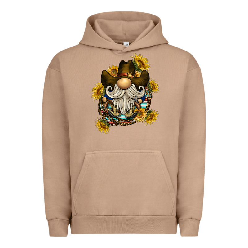 Cowboy Gnome Sunflower Rope Urban Hoodie by BarkalooDesign | Teevron