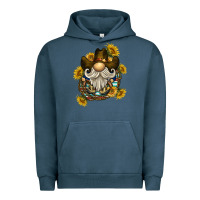 Pigment Midnight Navy cowboy gnome sunflower rope Urban Hoodie - BarkalooDesign