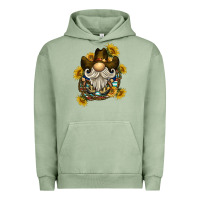 Pigment Oil Green cowboy gnome sunflower rope Urban Hoodie - BarkalooDesign